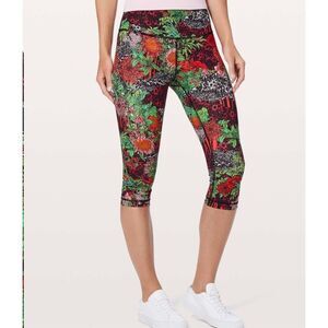 Lululemon Wunder Under Hi-Rise Leggings Sz 6 Tights 17" Inseam Zen Garden